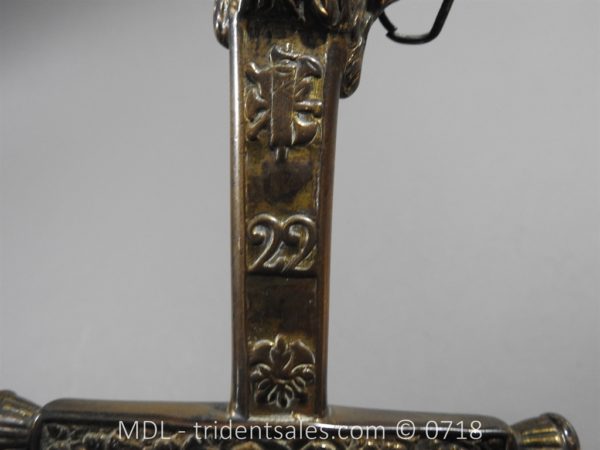 British 22nd foot Officers Hanger Cheshire Regiment - 64 - Image 5