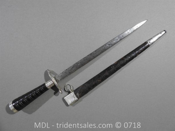 English Silver Mounted Naval Dirk