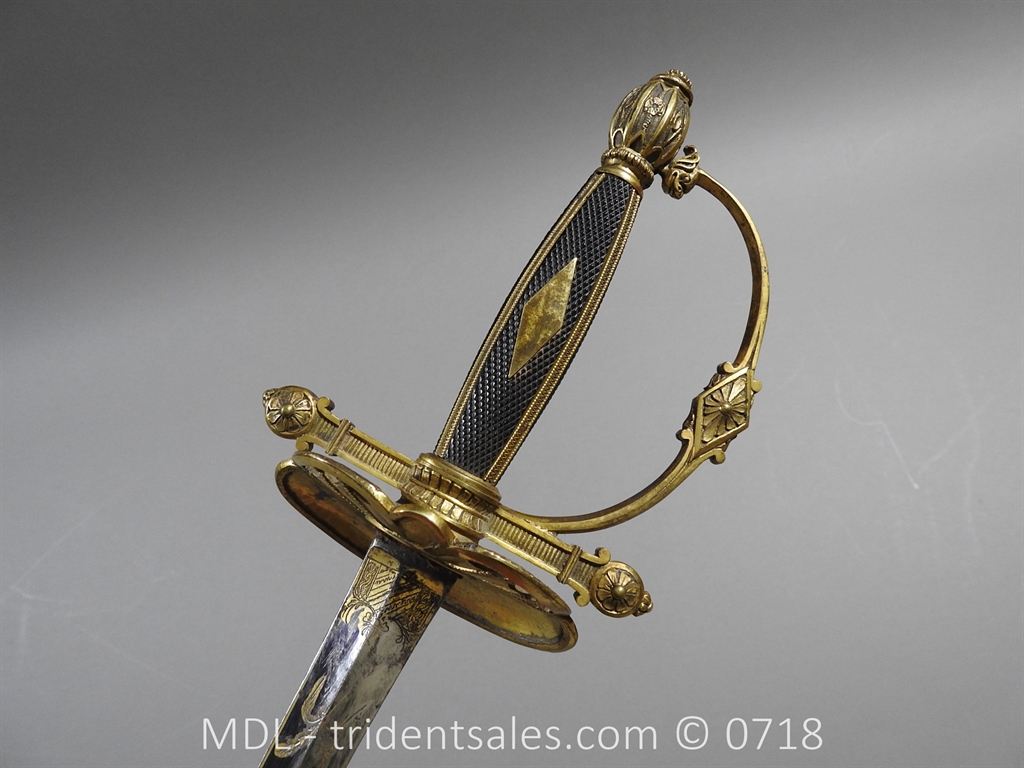 French Superior Officer's Blue and Gilt Epee - Image 8