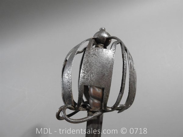 Scottish Basket Hilt Hanger Short Sword c1700 - Image 13