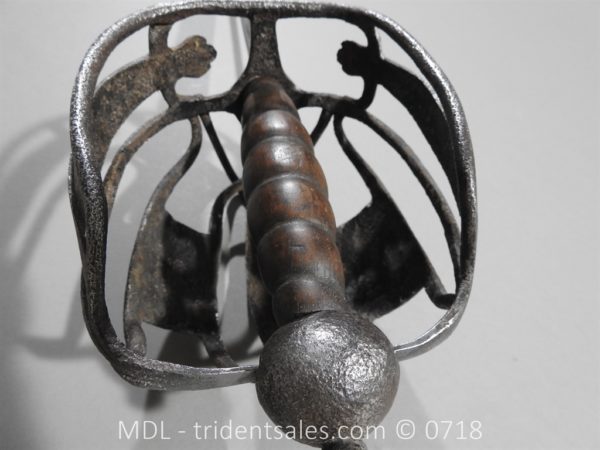 Scottish Basket Hilt Hanger Short Sword c1700 - Image 6