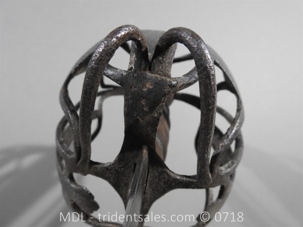 Scottish Basket Hilt Hanger Short Sword c1700 - Image 5