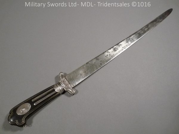French Hunting Hanger with Silver Mounts