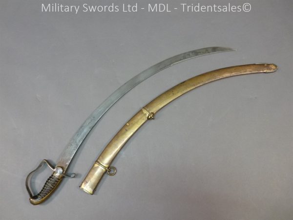 English Officers 1796 Sword Brass Hilt and Scabbard - Image 20