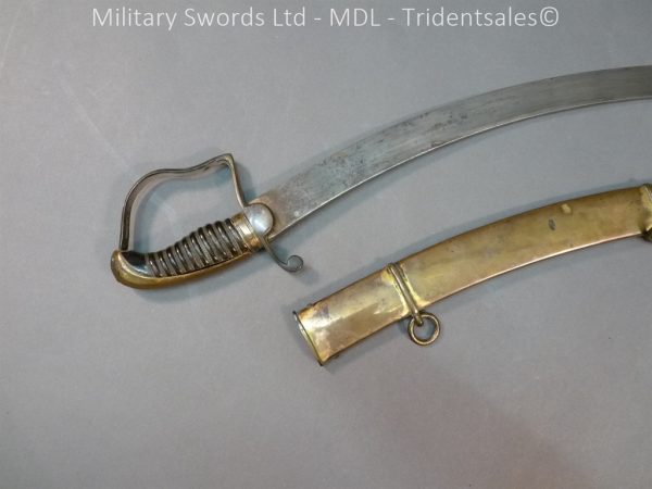 English Officers 1796 Sword Brass Hilt and Scabbard - Image 19