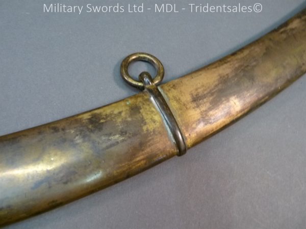 English Officers 1796 Sword Brass Hilt and Scabbard - Image 15