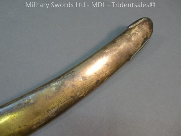 English Officers 1796 Sword Brass Hilt and Scabbard - Image 14
