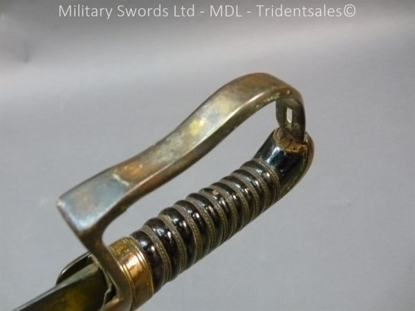 English Officers 1796 Sword Brass Hilt and Scabbard - Image 9