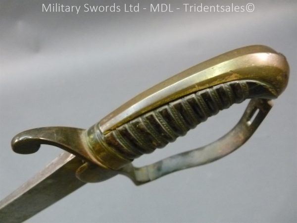 English Officers 1796 Sword Brass Hilt and Scabbard - Image 5