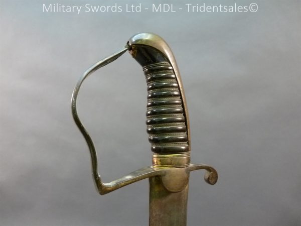 English Officers 1796 Sword Brass Hilt and Scabbard - Image 4