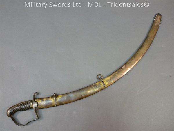 English Officers 1796 Sword Brass Hilt and Scabbard - Image 3