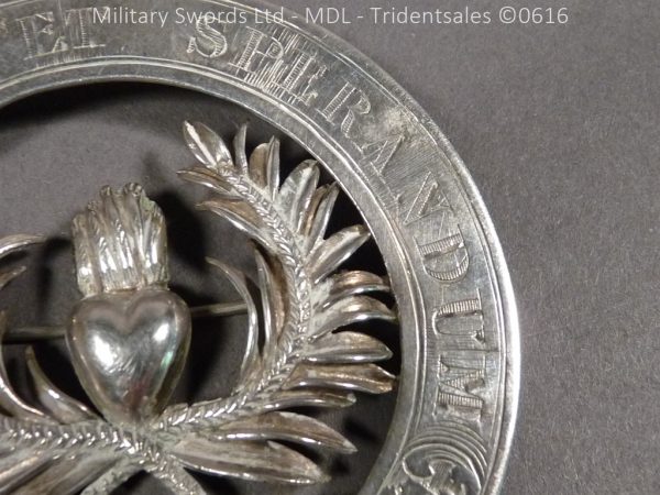 Scottish Mackenzie Silver Plaid Brooch - Image 7