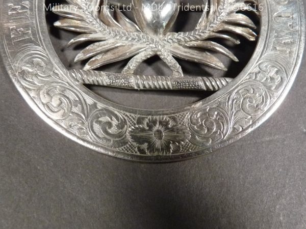 Scottish Mackenzie Silver Plaid Brooch - Image 6