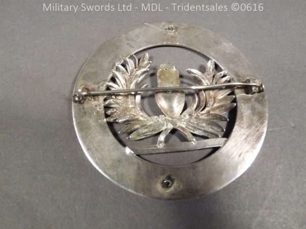 Scottish Mackenzie Silver Plaid Brooch - Image 5