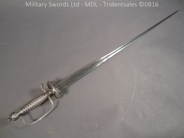 Silver Hilted English 18th Century Sword
