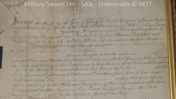 1796 Midlothian Vol Infantry Officers sword - Major G Young - Image 30