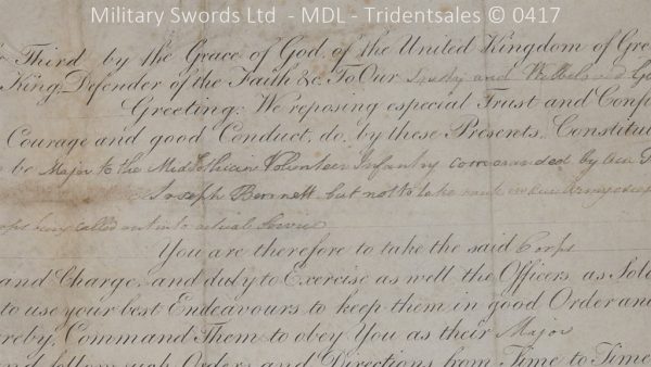 1796 Midlothian Vol Infantry Officers sword - Major G Young - Image 29
