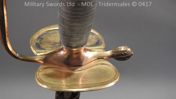 1796 Midlothian Vol Infantry Officers sword - Major G Young - Image 9