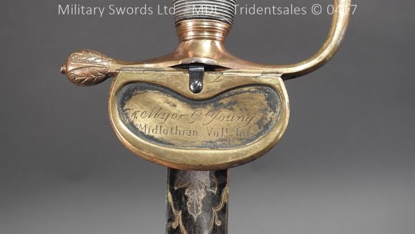1796 Midlothian Vol Infantry Officers sword - Major G Young - Image 8