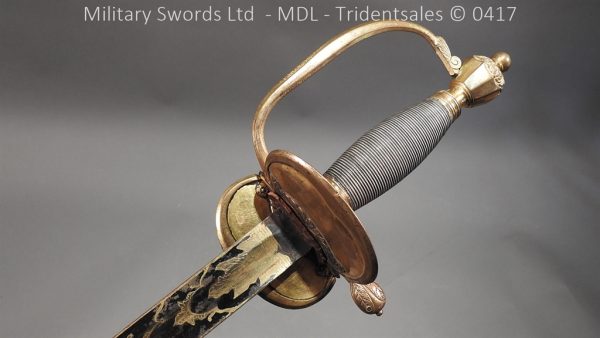 1796 Midlothian Vol Infantry Officers sword - Major G Young - Image 5