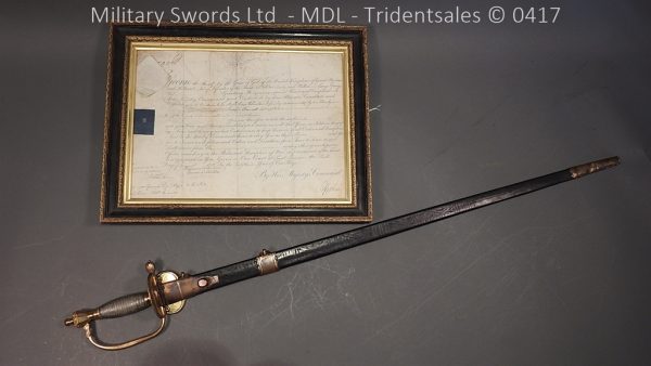 1796 Midlothian Vol Infantry Officers sword - Major G Young - Image 3