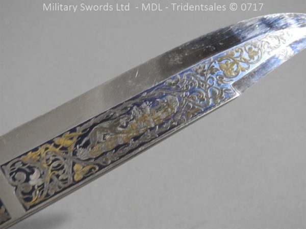 Spanish Blue and Gilt Hunting Plug Bayonet - Image 8