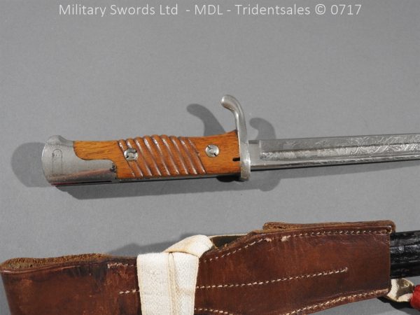 German Seitengewhr M1898 Engraved Naval Bayonet - Image 29