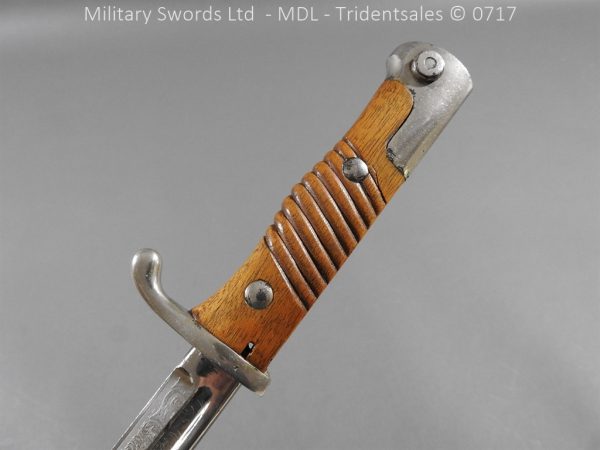 German Seitengewhr M1898 Engraved Naval Bayonet - Image 7