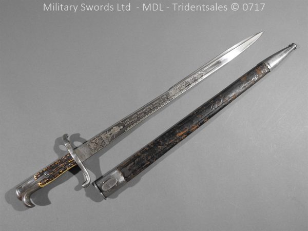 German Hirschfanger 1871 Presentation Bayonet