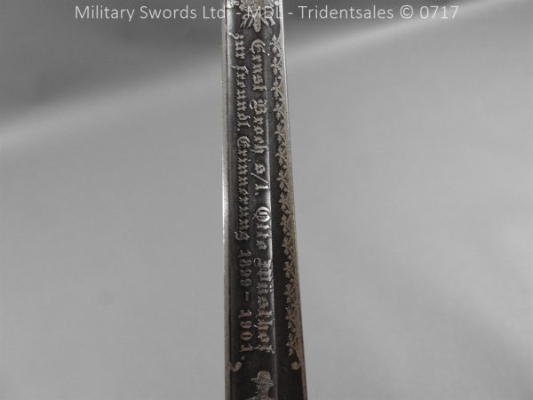 German Hirschfanger 1871 Presentation Bayonet - Image 19