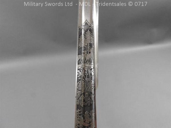 German Hirschfanger 1871 Presentation Bayonet - Image 13