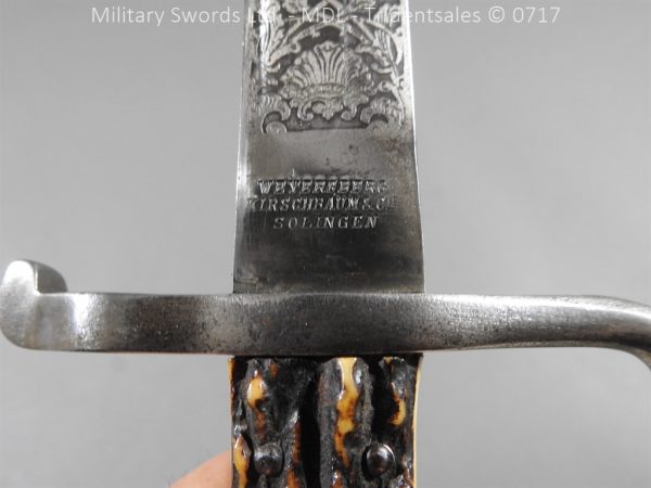German Hirschfanger 1871 Presentation Bayonet - Image 10