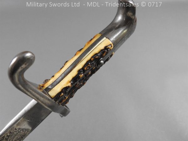 German Hirschfanger 1871 Presentation Bayonet - Image 7