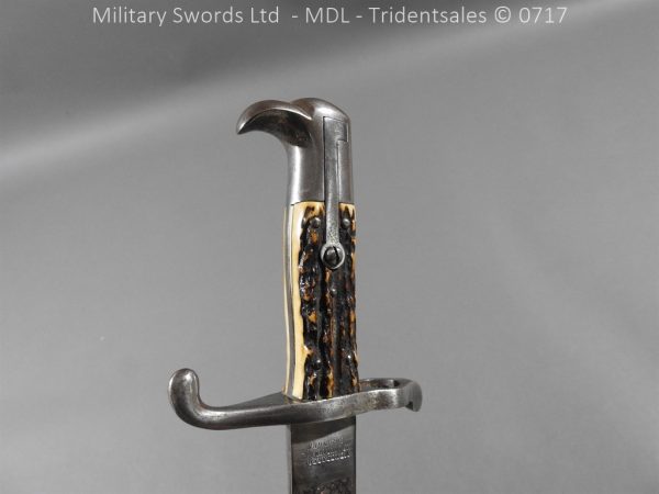German Hirschfanger 1871 Presentation Bayonet - Image 4