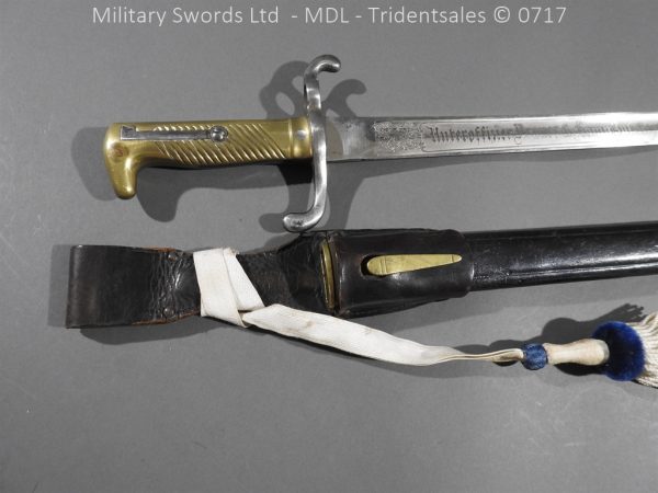 German Seitengewhr M1871 Engraved Bayonet - Image 2