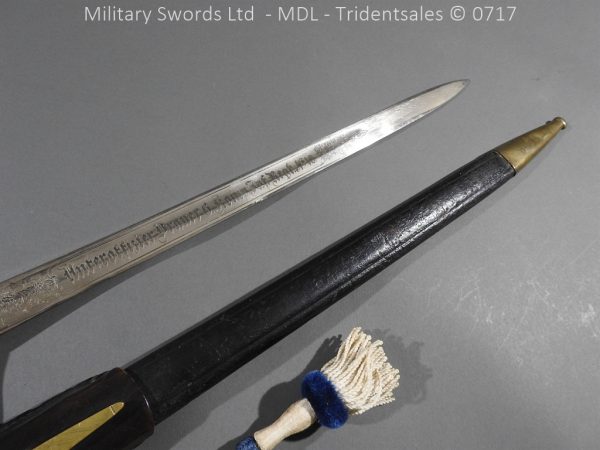 German Seitengewhr M1871 Engraved Bayonet - Image 25