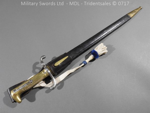 German Seitengewhr M1871 Engraved Bayonet - Image 3