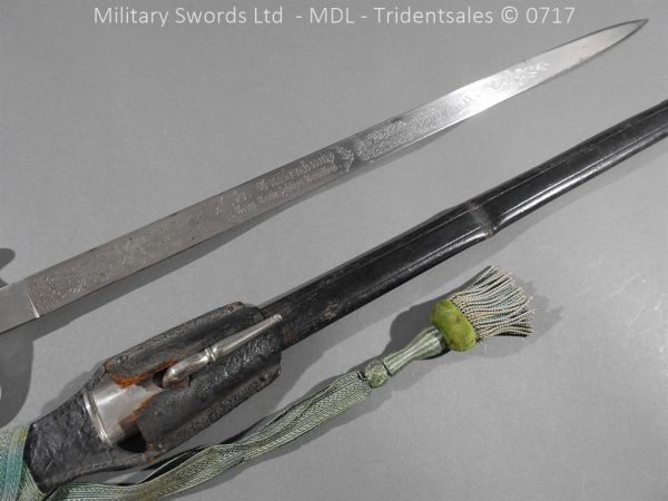German Hirschfanger 1871 Presentation Bayonet - Image 27