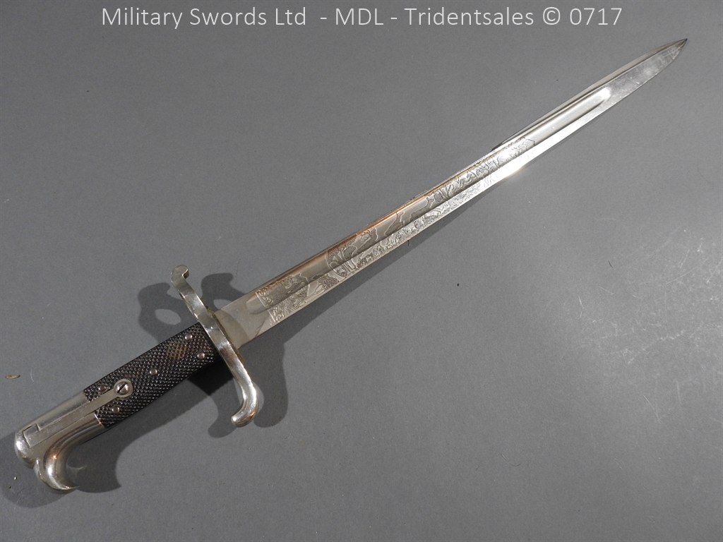 German Hirschfanger 1871 Engraved Bayonet