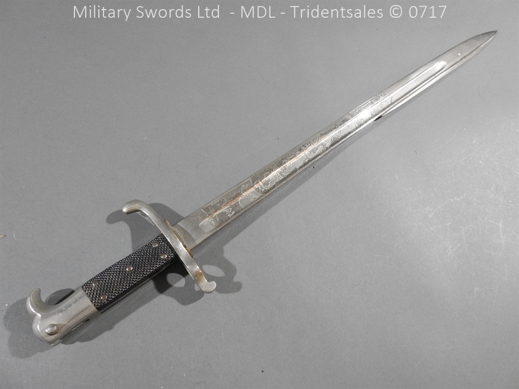 German Hirschfanger 1871 Engraved Bayonet - Image 20
