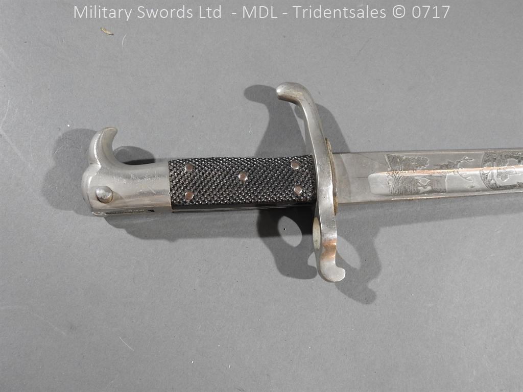 German Hirschfanger 1871 Engraved Bayonet - Image 19