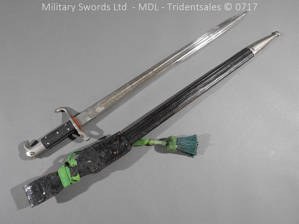 German Hirschfanger 1871 Engraved Bayonet - Image 30