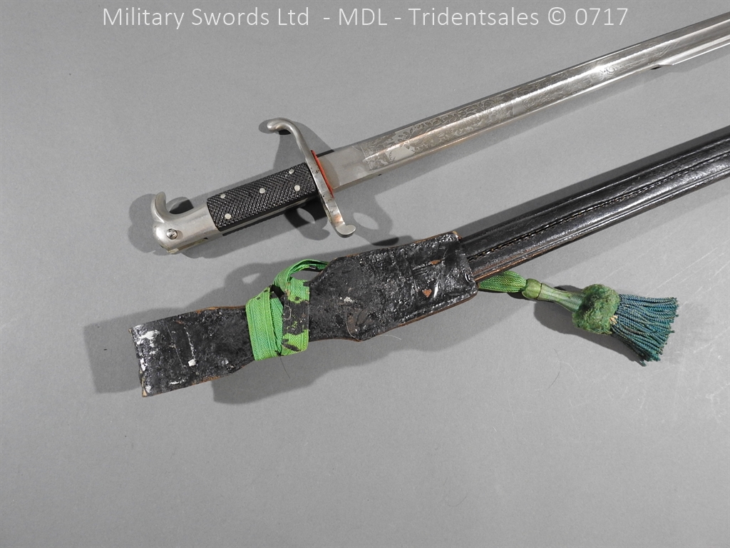 German Hirschfanger 1871 Engraved Bayonet - Image 29