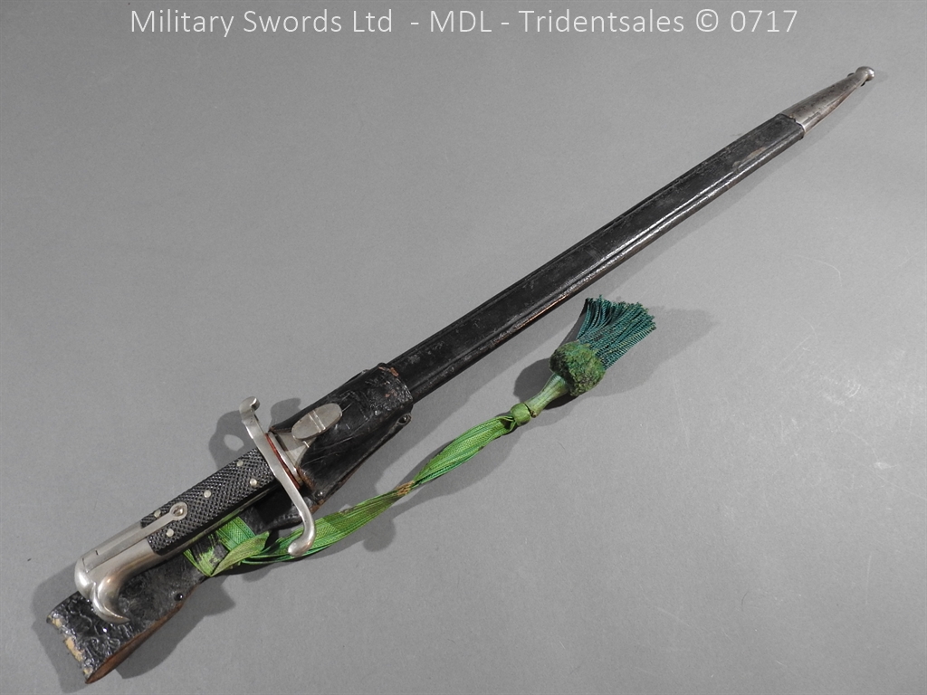 German Hirschfanger 1871 Engraved Bayonet - Image 3