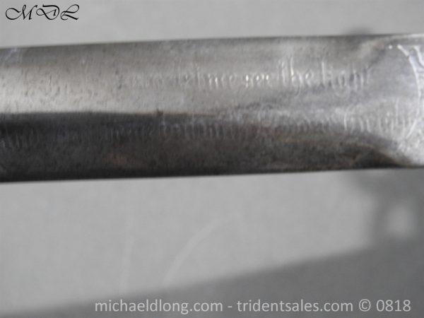 Scottish WW1 Presentation Officer's Broad Sword - Image 4