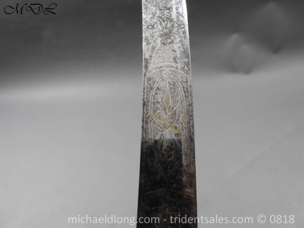 Georgian 1803 Blue and Gilt Officer's Sword - Image 20