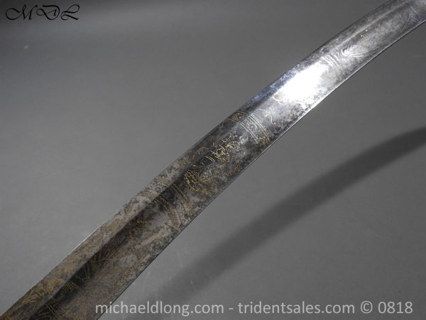 Georgian 1803 Blue and Gilt Officer's Sword - Image 11