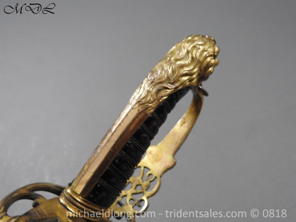 Georgian 1803 Blue and Gilt Officer's Sword - Image 5
