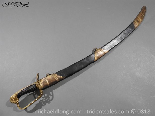 Georgian 1803 Blue and Gilt Officer's Sword - Image 3