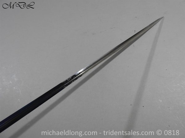 Steel Hilted Small Sword with Blue and Gilt Blade - Image 20